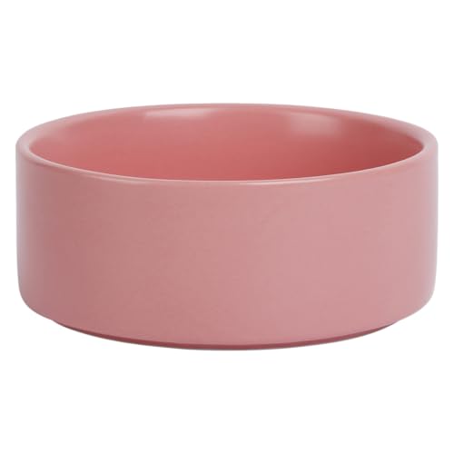 JACK AND VANILLA, eleganter und moderner Keramiknapf für Hunde und Katzen, 850 ml Fassungsvermögen, leicht zu reinigen, rutschfest, rosa Farbe, ideale Größe für Haustiere, Modell Bon Appetit von JACK AND VANILLA