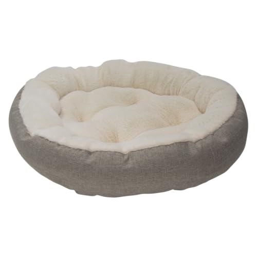 JACK AND VANILLA, Korb, Modell Nimba, runde Form, bequem für Hunde und Katzen, Elegantes Design in Sandfarbe, leicht zu reinigen, Maße 65 x 65 x 17 cm JACK AND VANILLA, Korb, Modell Nimba, runde Form, bequem für Hunde und Katzen, Elegantes Design in Sandfarbe, leicht zu reinigen, Maße 65 x 65 x 17 cm von JACK AND VANILLA