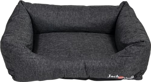 JACK AND VANILLA, Wasserfest, Hundesofa, wasserdicht, Schwarz, Größe L, 100 x 70 x 26 cm von JACK AND VANILLA