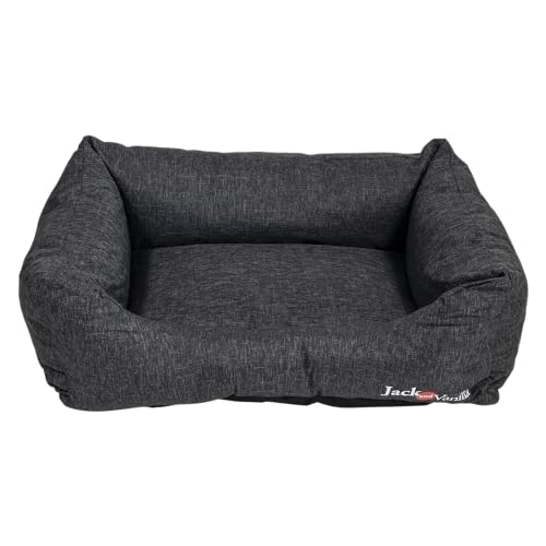 JACK AND VANILLA, Wasserfest, Hundesofa, wasserdicht, Schwarz, Größe M, 80 x 60 x 25 cm von JACK AND VANILLA