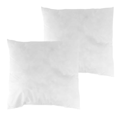 JACK 2er Set Innenkissen Kissenfüllung 30x50 40x40 45x45 40x60 50x50 Inlett Kopfkissen Zierkissen Sofa Kissen, Größe:45 x 45 cm von JACK