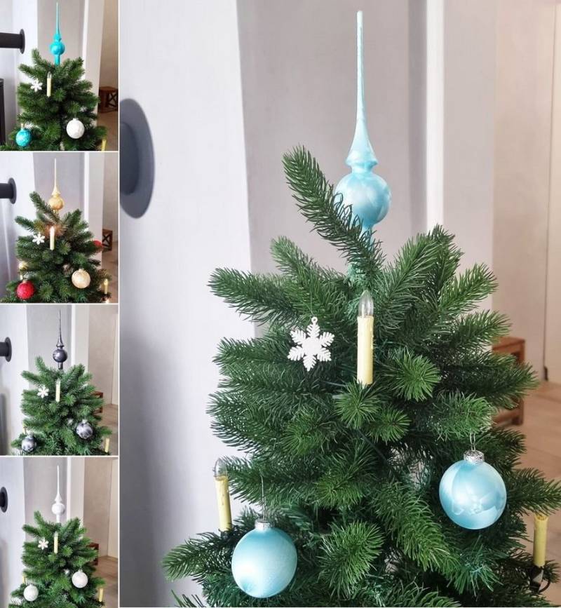 JACK Christbaumschmuck JACK Eislack Glas Christbaumkugeln Set 15x Kugel 6cm + 1x Spitze 25cm, inklusive praktischer Aufbewahrungsbox, Made in Germany JACK Christbaumschmuck JACK Eislack Glas Christbaumkugeln Set 15x Kugel 6cm + 1x Spitze 25cm, inklusive praktischer Aufbewahrungsbox, Made in Germany von JACK