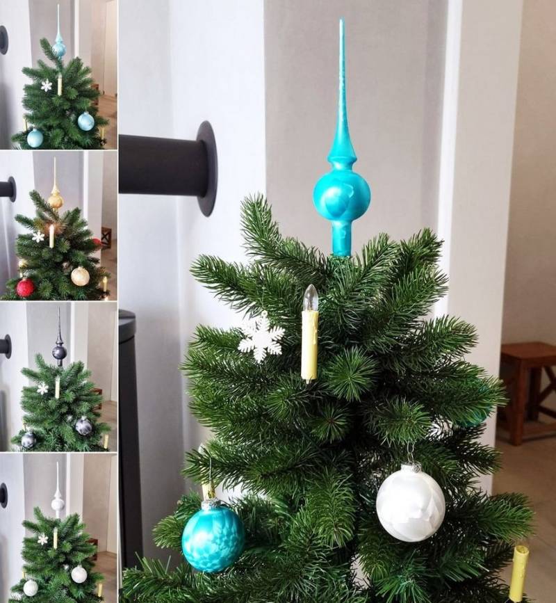 JACK Christbaumschmuck JACK Eislack Glas Christbaumkugeln Set 15x Kugel 6cm + 1x Spitze 25cm, inklusive praktischer Aufbewahrungsbox, Made in Germany JACK Christbaumschmuck JACK Eislack Glas Christbaumkugeln Set 15x Kugel 6cm + 1x Spitze 25cm, inklusive praktischer Aufbewahrungsbox, Made in Germany von JACK