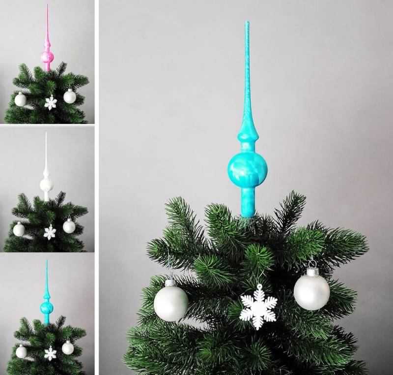 JACK Christbaumspitze JACK Christbaumspitze Spitze Glas 28cm Eislack Glanz Matt Mundgeblasen, Weihnachtsbaumspitze echt Glas, inklusive praktischer Aufbewahrungsbox JACK Christbaumspitze JACK Christbaumspitze Spitze Glas 28cm Eislack Glanz Matt Mundgeblasen, Weihnachtsbaumspitze echt Glas, inklusive praktischer Aufbewahrungsbox von JACK