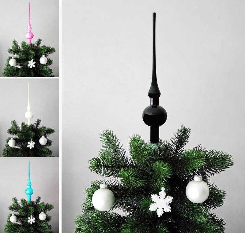 JACK Christbaumspitze JACK Christbaumspitze Spitze Glas 28cm Eislack Glanz Matt Mundgeblasen, Weihnachtsbaumspitze echt Glas, inklusive praktischer Aufbewahrungsbox JACK Christbaumspitze JACK Christbaumspitze Spitze Glas 28cm Eislack Glanz Matt Mundgeblasen, Weihnachtsbaumspitze echt Glas, inklusive praktischer Aufbewahrungsbox von JACK