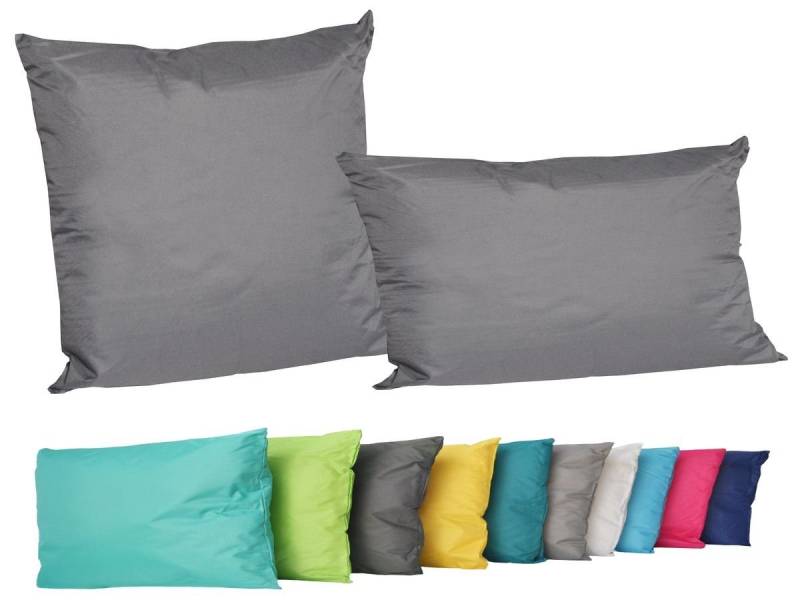 JACK Dekokissen 2er Set Outdoor Lounge Deko Kissen Set 45x45cm + 30x50cm Inkl. Füllung, mit Lotus-Effekt, Robust, Strapazierfähig, für Innen & Außen geeignet von JACK