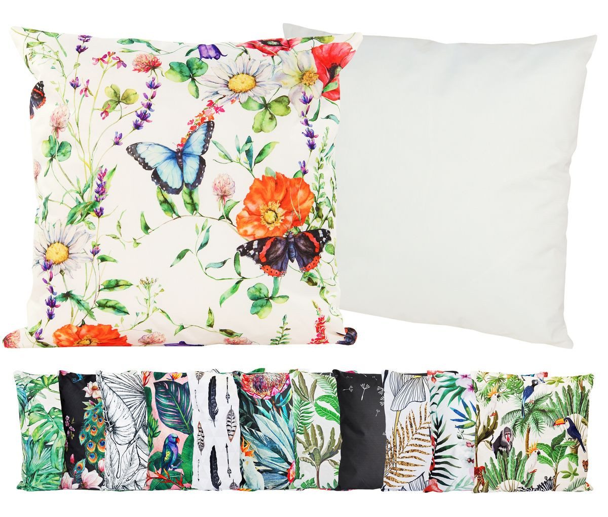 JACK Dekokissen JACK Outdoor Motiv Kissen 45x45cm Lounge Dekokissen inkl. Füllung, mit Lotus-Effekt, Robust, Strapazierfähig, für Innen & Außen geeignet von JACK