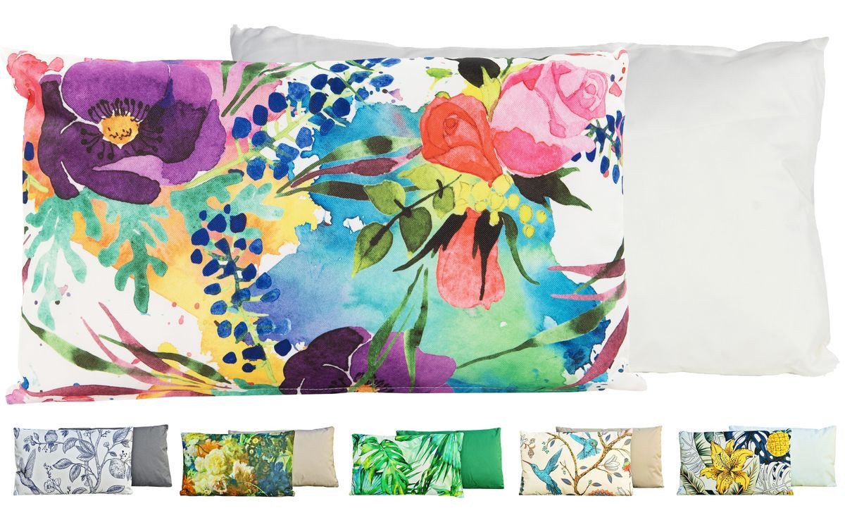 JACK Dekokissen Outdoor Lounge Kissen 30x50cm Motiv inkl. Füllung, mit Lotus-Effekt, Robust, Strapazierfähig, für Innen & Außen geeignet von JACK