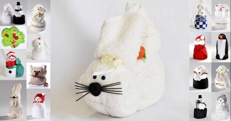 JACK Handtuch Set Frottier Geschenk Set viele Modelle Handarbeit Origami Gästetuch, (1-St), Handtuch, Waschhandschuh, gefaltete Tiere, tolle Geschenkidee von JACK