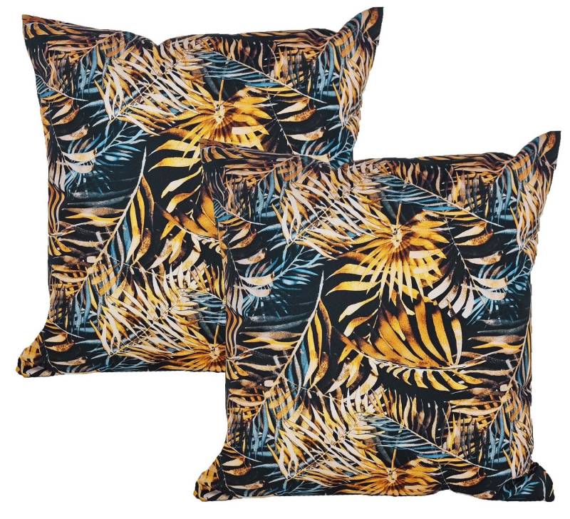 JACK Kissenbezüge 2er Set 45x45cm Motiv Outdoor Kissen Wasserfest, (2 Stück), 2x Kissenhülle, strapazierfähig, wasserabweisend, Innen & Außen von JACK