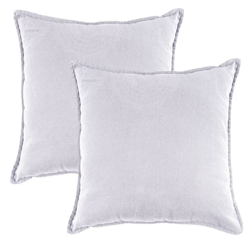 JACK Kissenbezüge 45x45cm 2er Set Kissenhülle Leinenoptik Mistral, (2 Stück), große Auswahl, Uni, Bunt, Baumwolle, Bezug von JACK