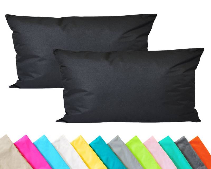 JACK Kissenbezüge JACK 2er Set 30x50cm Outdoor Hülle Wasserfest, (2 Stück), robust und strapazierfähig, Wasserabweisend, für Innen & Außen von JACK