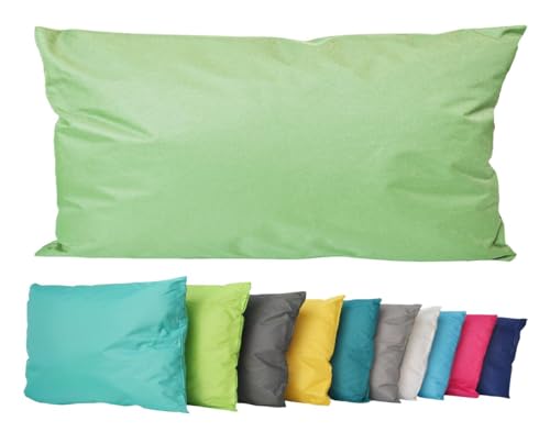 JACK Outdoor Lounge Kissen 30x50cm Dekokissen inkl. Füllung Wasserfest Sitzkissen Garten Stuhl Lotus Effekt, Farbe:Mint von JACK