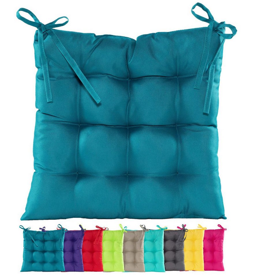 JACK Stuhlkissen JACK Outdoor 38x38cm Sitzkissen Lounge Kissen Sitzkissen Wasserfest, mit Lotus Effekt, robust, strapazierfähig, für Innen & Außen von JACK