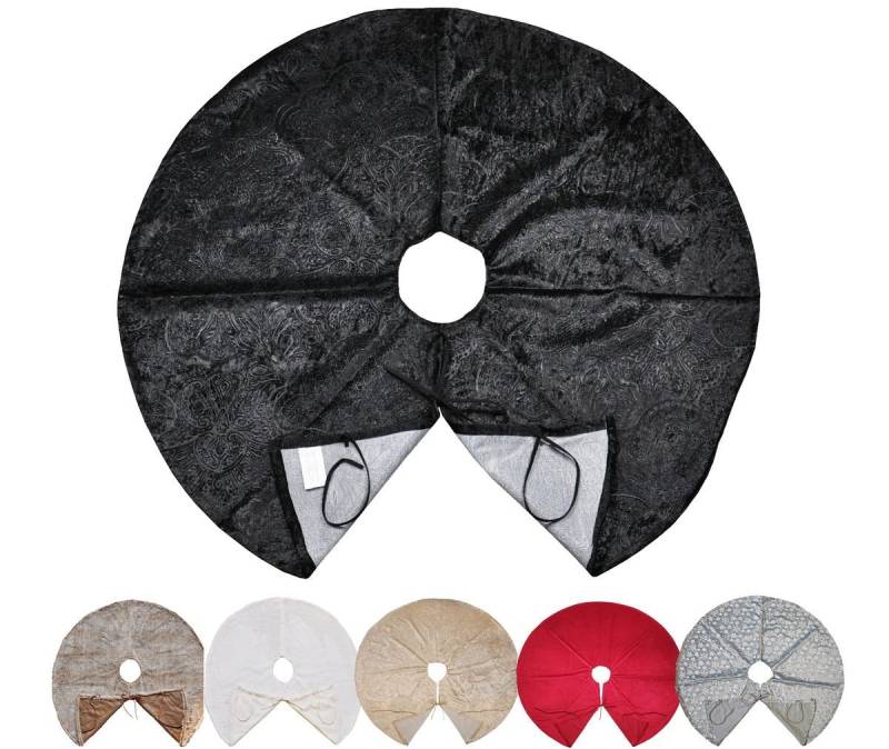 JACK Weihnachtsbaumdecke Kuschlige Christbaumdecke Rund Ø 120cm Weihnachtsbaumdecke Tannenbaum, Weihnachtsbaum Decke Unterlage Baumteppich Tannenbaumdecke von JACK