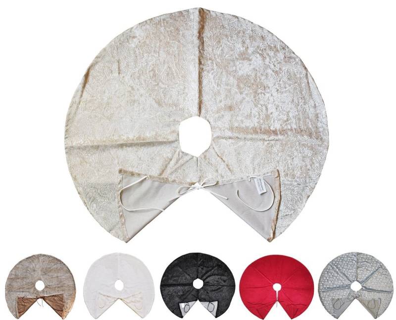 JACK Weihnachtsbaumdecke Kuschlige Christbaumdecke Rund Ø 120cm Weihnachtsbaumdecke Tannenbaum, Weihnachtsbaum Decke Unterlage Baumteppich Tannenbaumdecke von JACK