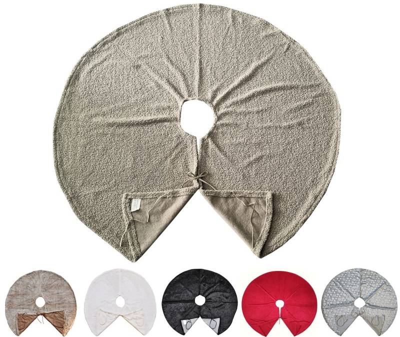 JACK Weihnachtsbaumdecke Kuschlige Christbaumdecke Rund Ø 120cm Weihnachtsbaumdecke Tannenbaum, Weihnachtsbaum Decke Unterlage Baumteppich Tannenbaumdecke von JACK