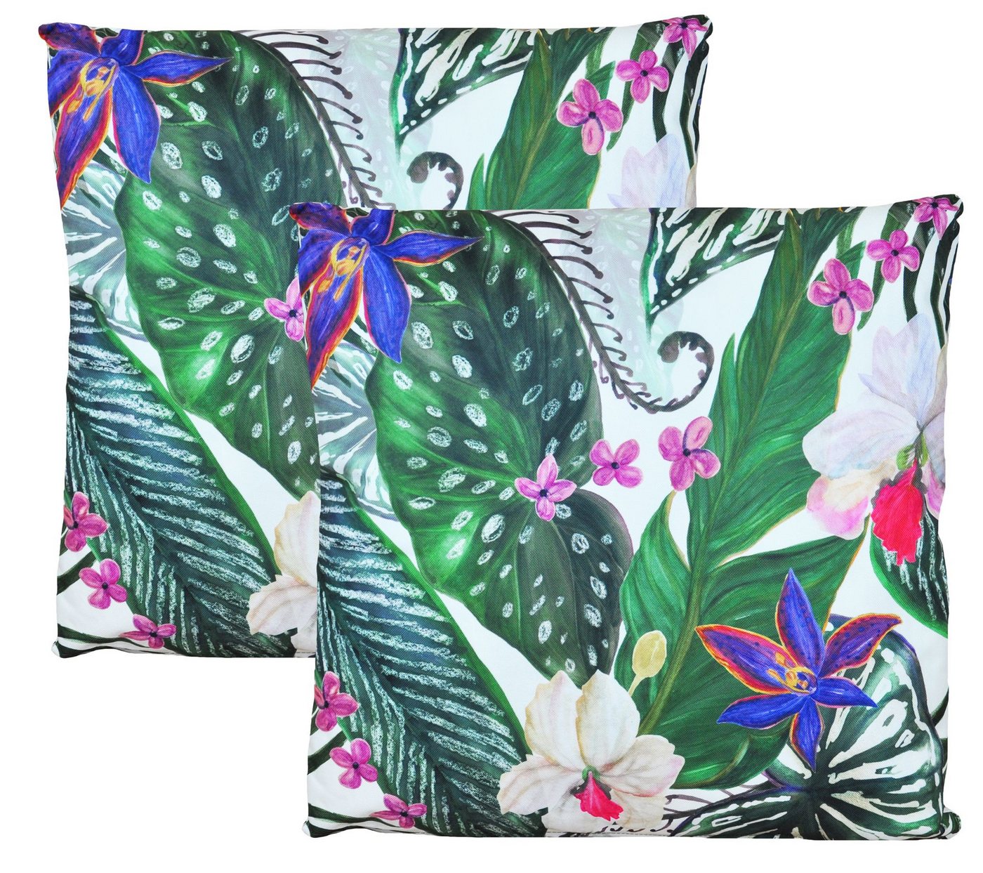 JACK Kissenbezüge JACK 2er Set Motiv Outdoor Kissenhülle 45x45cm Wasserfest, (2 Stück), robust und strapazierfähig, Wasserabweisend, für Innen & Außen von JACK