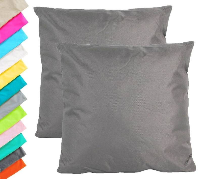 JACK Kissenbezüge JACK 2er Set Outdoor Kissenhülle Kissenbezug 45x45cm Wasserfest, (2 Stück), robust und strapazierfähig, Wasserabweisend, für Innen & Außen von JACK