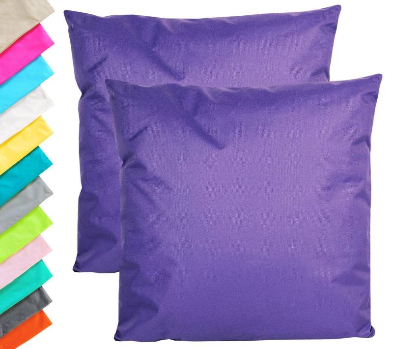 JACK Kissenbezüge JACK 2er Set Outdoor Kissenhülle Kissenbezug 45x45cm Wasserfest, (2 Stück), robust und strapazierfähig, Wasserabweisend, für Innen & Außen von JACK