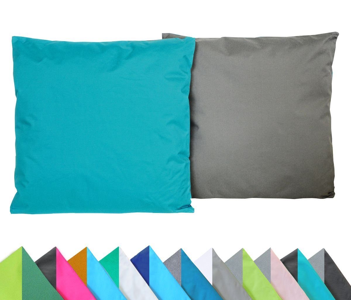 JACK Kissenbezüge JACK 2er Set Wende Outdoor Kissenhülle 2-farbig 45x45cm Wasserfest, (2 Stück), robust und strapazierfähig, Wasserabweisend, für Innen & Außen von JACK