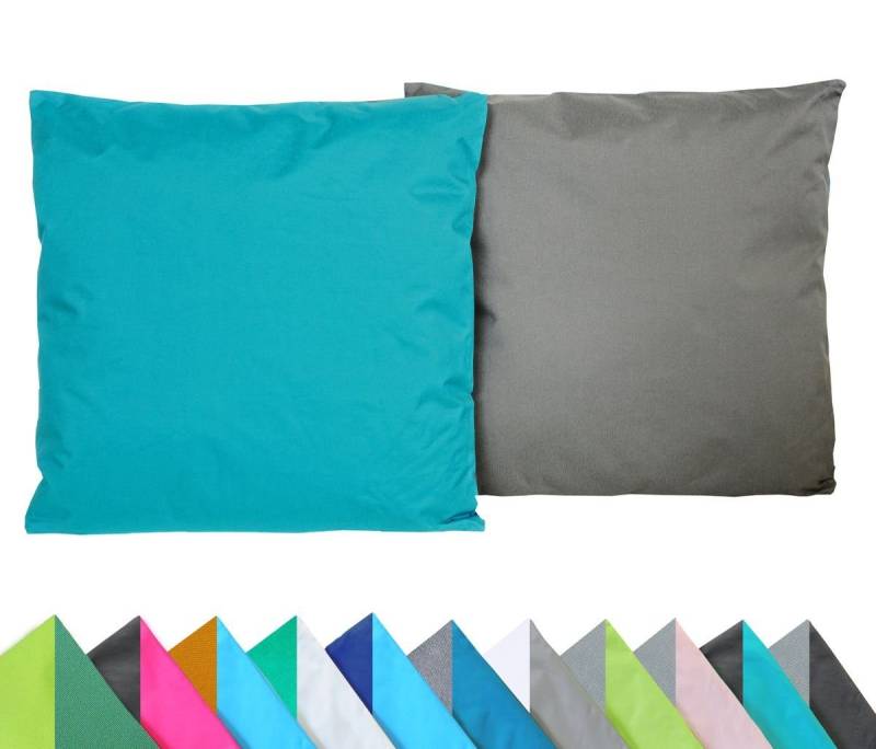 JACK Kissenbezüge JACK 2er Set Wende Outdoor Kissenhülle 2-farbig 45x45cm Wasserfest, (2 Stück), robust und strapazierfähig, Wasserabweisend, für Innen & Außen von JACK