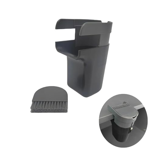 JACKANNA Mini-Mülleimer mit Deckel & Besen - 2-in-1 Desktop-Abfallbehälter für Schreibtisch, Bad und Büro kompakt & dekorativ von JACKANNA