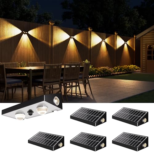 JACKYLED Solar Wandleuchte Aussen – 3-Wege RGBCW Linsen-LED | Solarlampen Für Außen, 10 Modi, 50LM, Dämmerung bis Morgengrauen Auto EIN/AUS, IP65 Wasserdicht, für Wand, Garten & Hinterhof (6 Stück) JACKYLED Solar Wandleuchte Aussen – 3-Wege RGBCW Linsen-LED | Solarlampen Für Außen, 10 Modi, 50LM, Dämmerung bis Morgengrauen Auto EIN/AUS, IP65 Wasserdicht, für Wand, Garten & Hinterhof (6 Stück) von JACKYLED