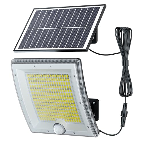 JACKYLED Gebogene, Solarlampen für Außen,Wasserdichte Solarlampen für Außen mit bewegungsmelder (1 Stück) von JACKYLED