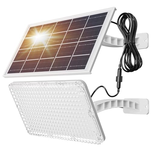 JACKYLED Solarlampen für Außen Garten, Aussen Solarlampe Licht, 180° Verstellbar Solarlampen hängend 4000 mAh Akku Solar Lampe LED Scheinwerfer Aussen Beleuchtung für Balkon Garage Deko Terrasse von JACKYLED