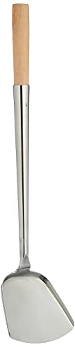 JADE TEMPLE flache Kelle für den Wok, stainless steel, Gesamtlänge 49 cm, mit Holzgriff, 1 x flache Kelle JADE TEMPLE flache Kelle für den Wok, stainless steel, Gesamtlänge 49 cm, mit Holzgriff, 1 x flache Kelle von JADE TEMPLE