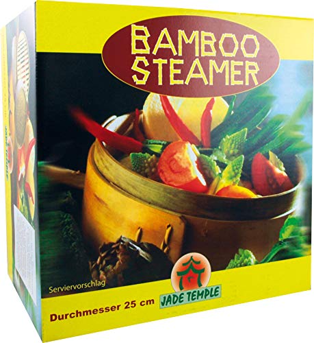 JADE TEMPLE 17262 Steamer-Set 25 cm, Bambus, hellbraun von JADE TEMPLE
