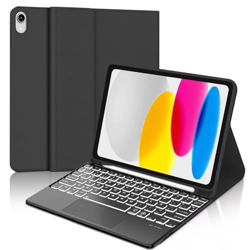 JADEMALL Hülle mit Tastatur fürSamsung Galaxy Tab S10FE M11 11 Zoll 2024, 7-farbige Hintergrundbeleuchtung Tastatur für Lenovo Tab M11 Tablet Magnetisch Abnehmbarer mit QWERTZ Layout, Schwarz JADEMALL Hülle mit Tastatur fürSamsung Galaxy Tab S10FE M11 11 Zoll 2024, 7-farbige Hintergrundbeleuchtung Tastatur für Lenovo Tab M11 Tablet Magnetisch Abnehmbarer mit QWERTZ Layout, Schwarz von JADEMALL