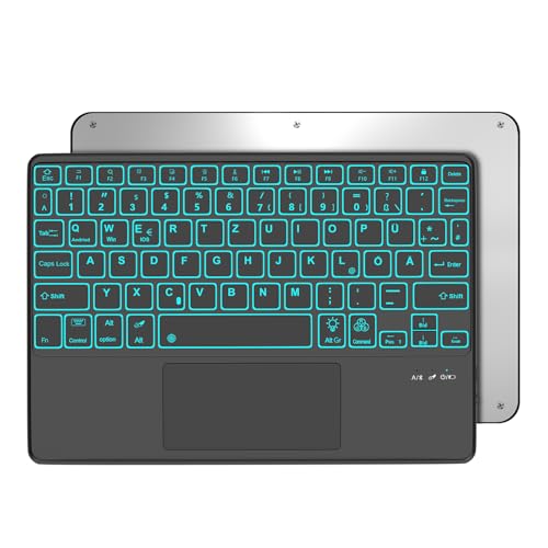 JADEMALL Samsung A9 Plus Kabellose Tablet Tastatur QWERTZ Deutsches - Bluetooth Magnetisch ultraleichtes Tastatur Hintergrundbeleuchtung, Trackpad, Schwarz JADEMALL Samsung A9 Plus Kabellose Tablet Tastatur QWERTZ Deutsches - Bluetooth Magnetisch ultraleichtes Tastatur Hintergrundbeleuchtung, Trackpad, Schwarz von JADEMALL