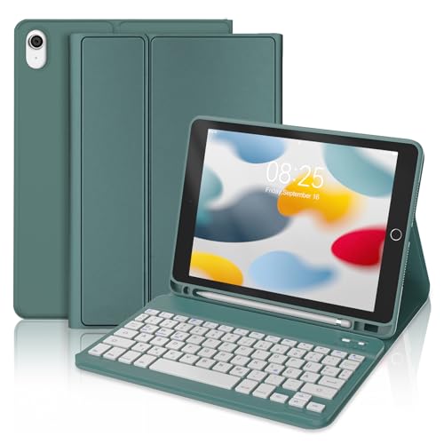 JADEMALL Tastatur iPad 10 Generation - Kabellose Tastatur für iPad 10,9 Zoll 2022,Schutzhülle mit Pencil Halter, QWERTZ Deutsches JADEMALL Tastatur iPad 10 Generation - Kabellose Tastatur für iPad 10,9 Zoll 2022,Schutzhülle mit Pencil Halter, QWERTZ Deutsches von JADEMALL