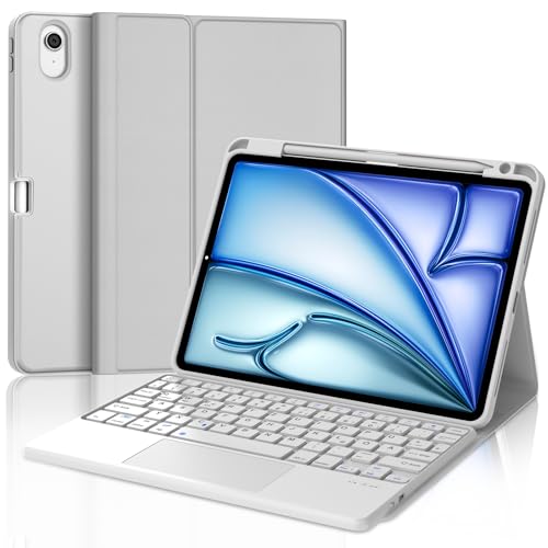 JADEMALL Tastatur iPad AIR 11 - Kabellose Tastatur mit Touchpad für iPad AIR 11 m2 2024/ Air 11 m3 2025,Schutzhülle mit Pencil Halter, QWERTZ Deutsches JADEMALL Tastatur iPad AIR 11 - Kabellose Tastatur mit Touchpad für iPad AIR 11 m2 2024/ Air 11 m3 2025,Schutzhülle mit Pencil Halter, QWERTZ Deutsches von JADEMALL