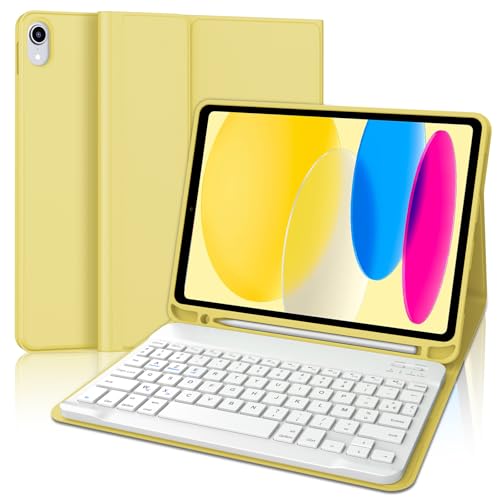 JADEMALL Tastatur iPad AIR 13 m2 - Kabellose Tastatur für iPad AIR 13 m2 2024/Air 13 m3 2025,Schutzhülle mit Pencil Halter (Gelb, 13" - Klassiker) JADEMALL Tastatur iPad AIR 13 m2 - Kabellose Tastatur für iPad AIR 13 m2 2024/Air 13 m3 2025,Schutzhülle mit Pencil Halter (Gelb, 13" - Klassiker) von JADEMALL