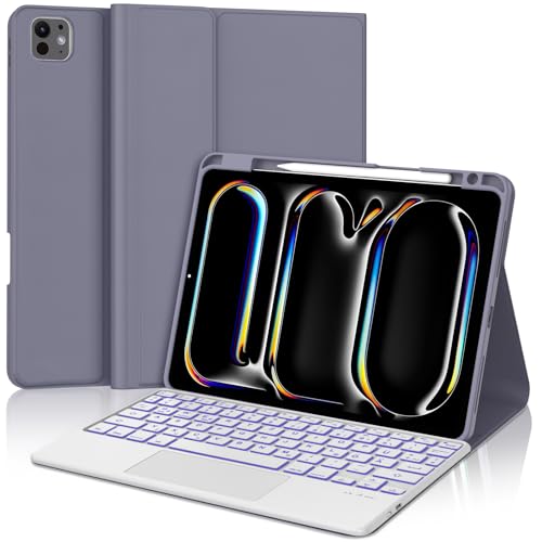 JADEMALL Tastatur iPad Pro 11 - Kabellose Tastatur mit Beleuchtung & Touchpad für iPad Pro 11 5. Gen 2024,Schutzhülle mit Pencil Halter, QWERTZ Deutsches JADEMALL Tastatur iPad Pro 11 - Kabellose Tastatur mit Beleuchtung & Touchpad für iPad Pro 11 5. Gen 2024,Schutzhülle mit Pencil Halter, QWERTZ Deutsches von JADEMALL