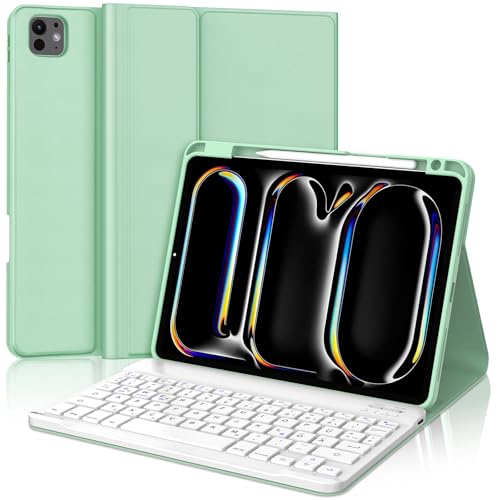 JADEMALL Tastatur iPad Pro 11 M4 - Kabellose Tastatur für iPad Pro 11 5. Gen 2024,Schutzhülle mit Pencil Halter, QWERTZ Deutsches JADEMALL Tastatur iPad Pro 11 M4 - Kabellose Tastatur für iPad Pro 11 5. Gen 2024,Schutzhülle mit Pencil Halter, QWERTZ Deutsches von JADEMALL