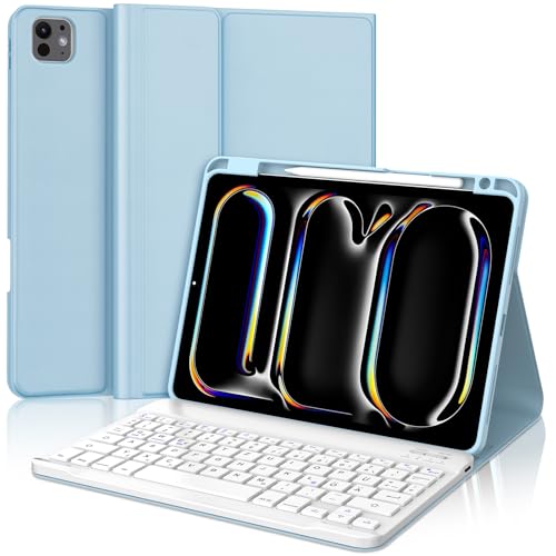 JADEMALL Tastatur iPad Pro 11 M4 - Kabellose Tastatur für iPad Pro 11 5. Gen 2024,Schutzhülle mit Pencil Halter, QWERTZ Deutsches JADEMALL Tastatur iPad Pro 11 M4 - Kabellose Tastatur für iPad Pro 11 5. Gen 2024,Schutzhülle mit Pencil Halter, QWERTZ Deutsches von JADEMALL