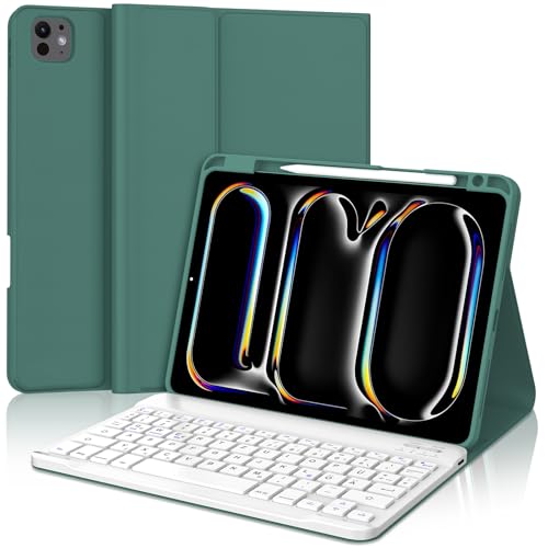 JADEMALL Tastatur iPad Pro 11 M4 - Kabellose Tastatur für iPad Pro 11 5. Gen 2024,Schutzhülle mit Pencil Halter, QWERTZ Deutsches JADEMALL Tastatur iPad Pro 11 M4 - Kabellose Tastatur für iPad Pro 11 5. Gen 2024,Schutzhülle mit Pencil Halter, QWERTZ Deutsches von JADEMALL