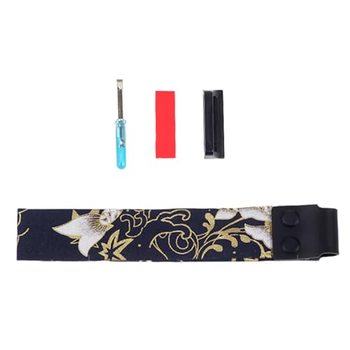 JADEWaa Ergonomischer Tastaturgurt mit Goldfolien-Stoff-Klebeband, einfach anzubringen und zu entfernen für bequemes Tragen JADEWaa Ergonomischer Tastaturgurt mit Goldfolien-Stoff-Klebeband, einfach anzubringen und zu entfernen für bequemes Tragen von JADEWaa