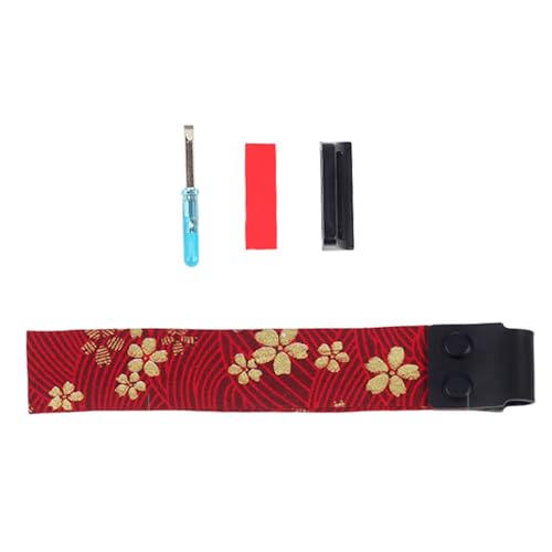 JADEWaa Ergonomischer Tastaturgurt mit Goldfolien-Stoff-Klebeband, einfach anzubringen und zu entfernen für bequemes Tragen JADEWaa Ergonomischer Tastaturgurt mit Goldfolien-Stoff-Klebeband, einfach anzubringen und zu entfernen für bequemes Tragen von JADEWaa