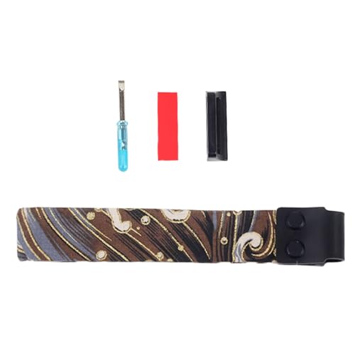JADEWaa Ergonomischer Tastaturgurt mit Goldfolien-Stoff-Klebeband, einfach anzubringen und zu entfernen für bequemes Tragen JADEWaa Ergonomischer Tastaturgurt mit Goldfolien-Stoff-Klebeband, einfach anzubringen und zu entfernen für bequemes Tragen von JADEWaa