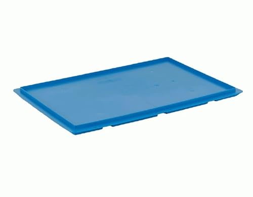 Deckel für Faltboxen blau 600x400mm,PP, geschlossen von Jäger Direkt