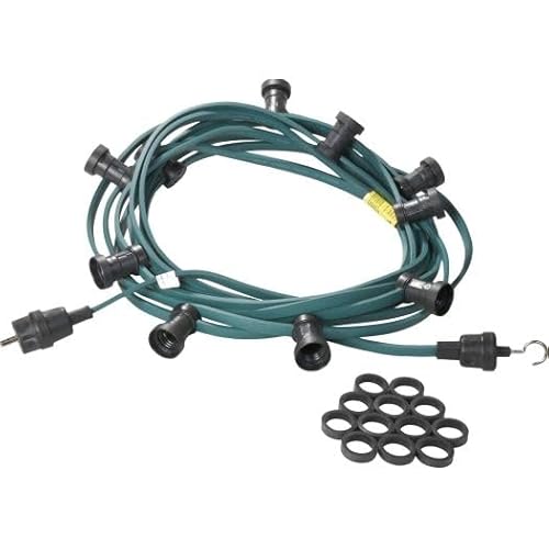Illuketten-Set, E14, 10m mit 10 montierten Fassungen Illuketten-Set, E14, 10m mit 10 montierten Fassungen von Jäger Direkt