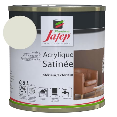 Jafep 12912 Acrylfarbe, satiniert, elfenbeinfarben, 0,5 l Jafep 12912 Acrylfarbe, satiniert, elfenbeinfarben, 0,5 l von JAFEP