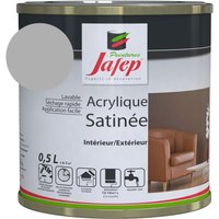 Satinierte Acrylfarbe in Stahlgrau Jafep 0,5l von JAFEP