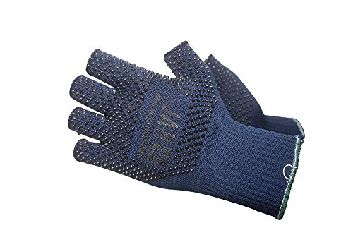 Jah 5080 Nylon Strickhandschuh 12 Paar Noppen mittelschwer blau Gr. 10 von Jah