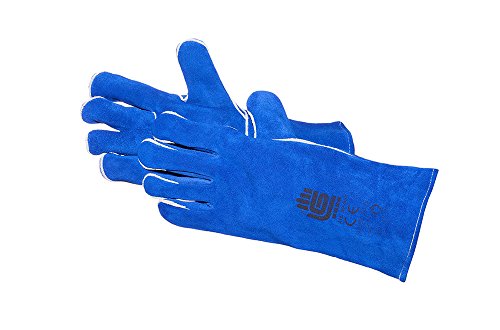 Jah SP-956-BL Spaltlederhandschuh 10 Paar Stulpe blau Gr. 10 von Jah